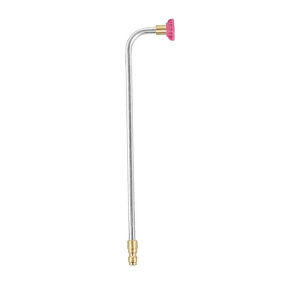 DOLITY 90 degree Angled Lance Extension Pressure Washer Nozzle 1/4 3600psi Soap Pink
