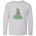 thumbnail image 3 of Inktastic We Wish You A Merry Christmas Long Sleeve Youth T-Shirt, 3 of 5