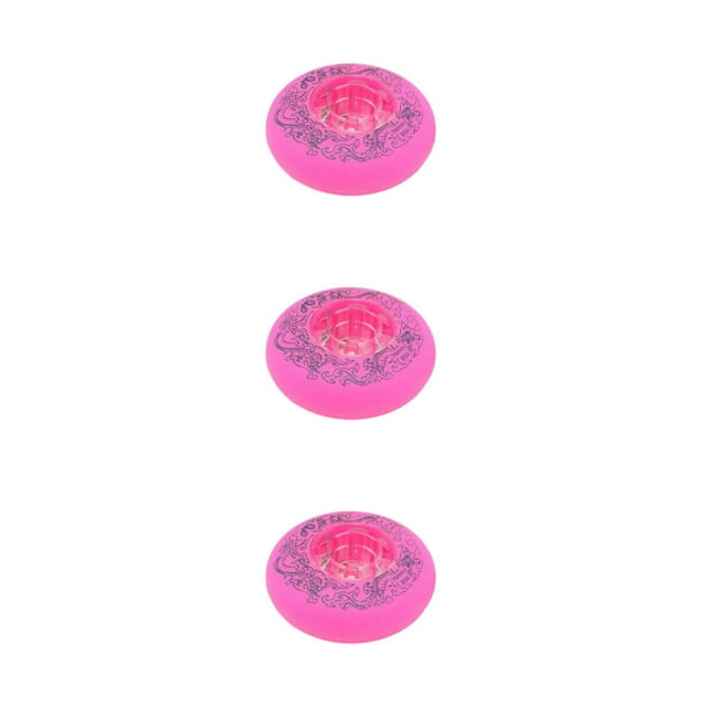 VONKY 1/2/3/5 2 Pcs Roues Élastiques et Résistantes à l'Usure Freestyles Rouleaux Durables Roues Roses 72mm 3 Pcs