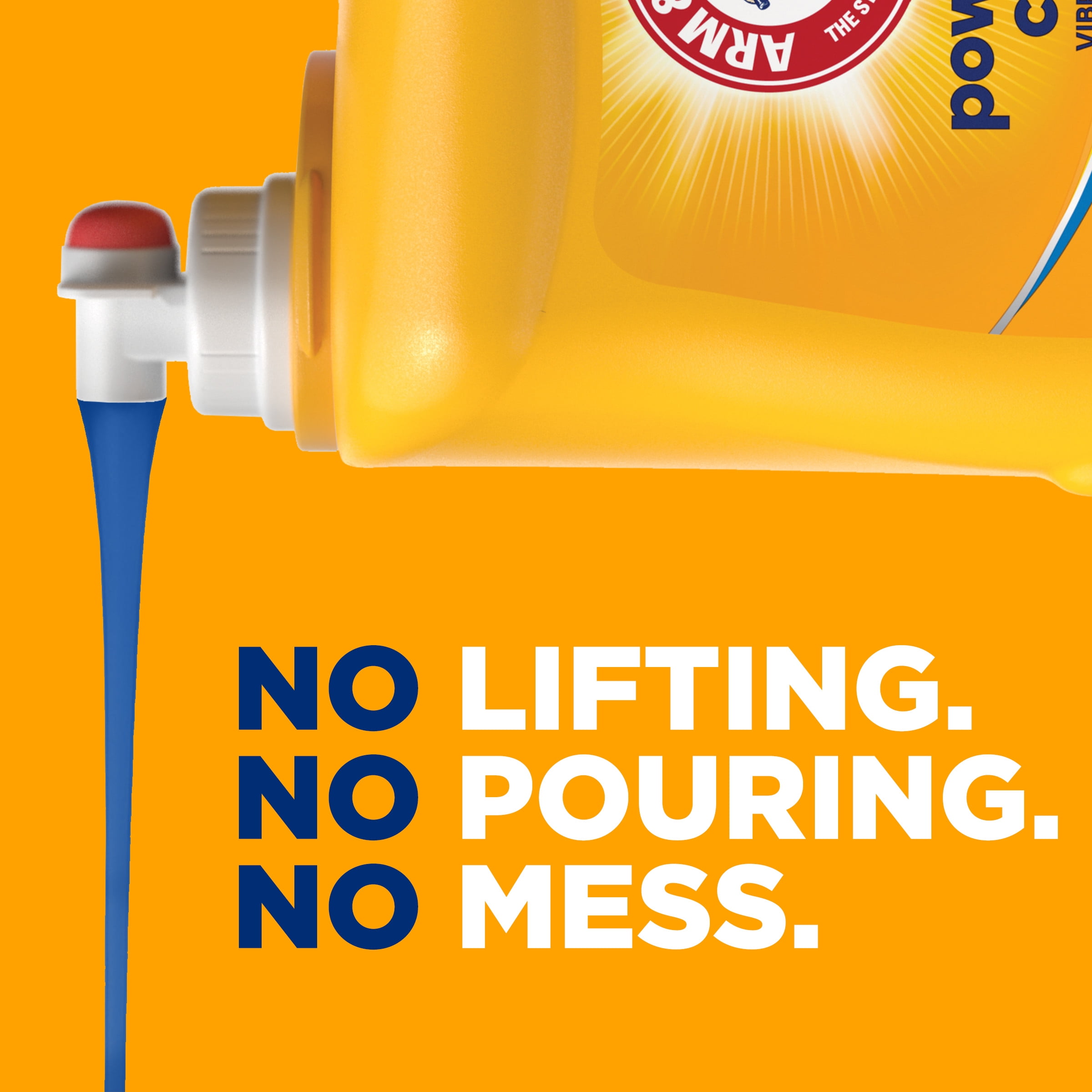 ARM & HAMMER Liquid Laundry Detergent Soap, Clean Burst Fresh, 140 fl oz, 140 Loads