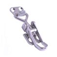 thumbnail image 4 of MERRYHAPY Lot de 1 Verrou en Acier Inoxydable pour Camions et Remorques, Vis de Fixation Réglable Argent 9.4*2.7cm, 4 of 8