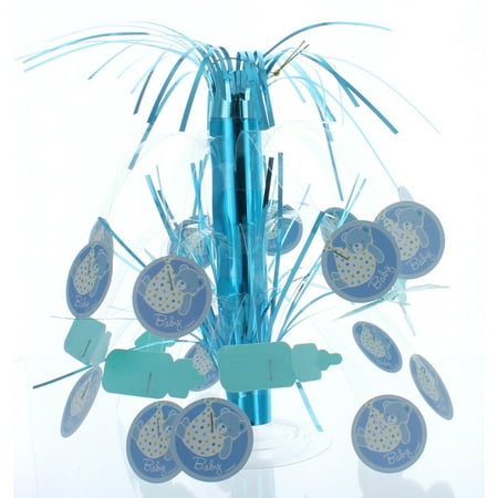 Blue Stork Baby Shower Cascade Centerpiece