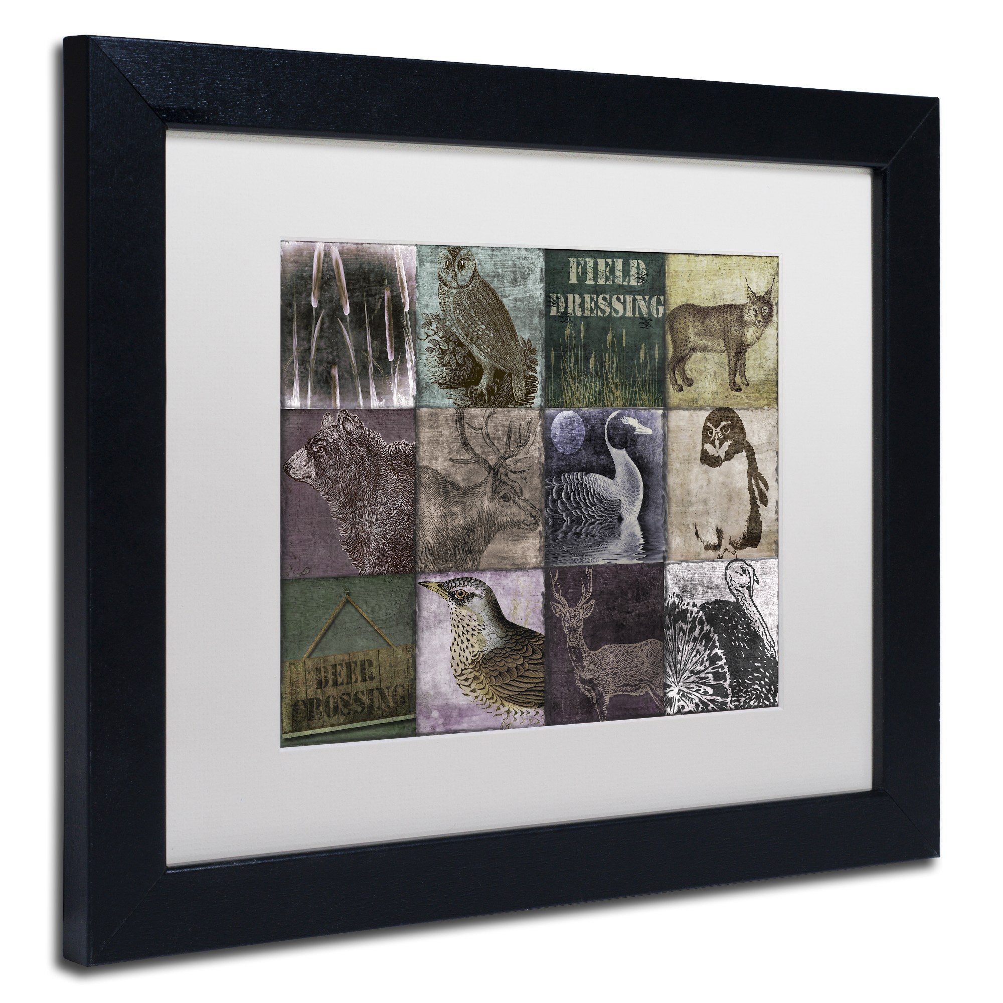 Trademark Fine Art "Hunting Season VI" Canvas Art by Color Bakery White Matte, Black Frame