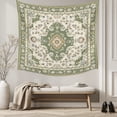 thumbnail image 5 of Sage Green Tapestry for Bedroom Wall Hanging Tapestry, Southwest Tribal Antique Boho-Chic Farmhouse Ceiling Backdrop Tapestries Poster Blanket Wall Decor for Teens Room Living Room Dorm 39" x 59", 5 of 8