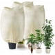 thumbnail image 1 of Paquete de 3 protectores de plantas de invierno, 110 x 90 cm, cubiertas de jardín con cordones, duraderas y reutilizables para protección de plantas de temporada, 1 of 5