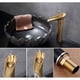thumbnail image 2 of Antique Bronze Bathroom Faucet, Waterfall Sink Faucet, Single Lever High Basin Mixer Bathroom Faucet with Ceramic Valve, (Antique Short), 2 of 4
