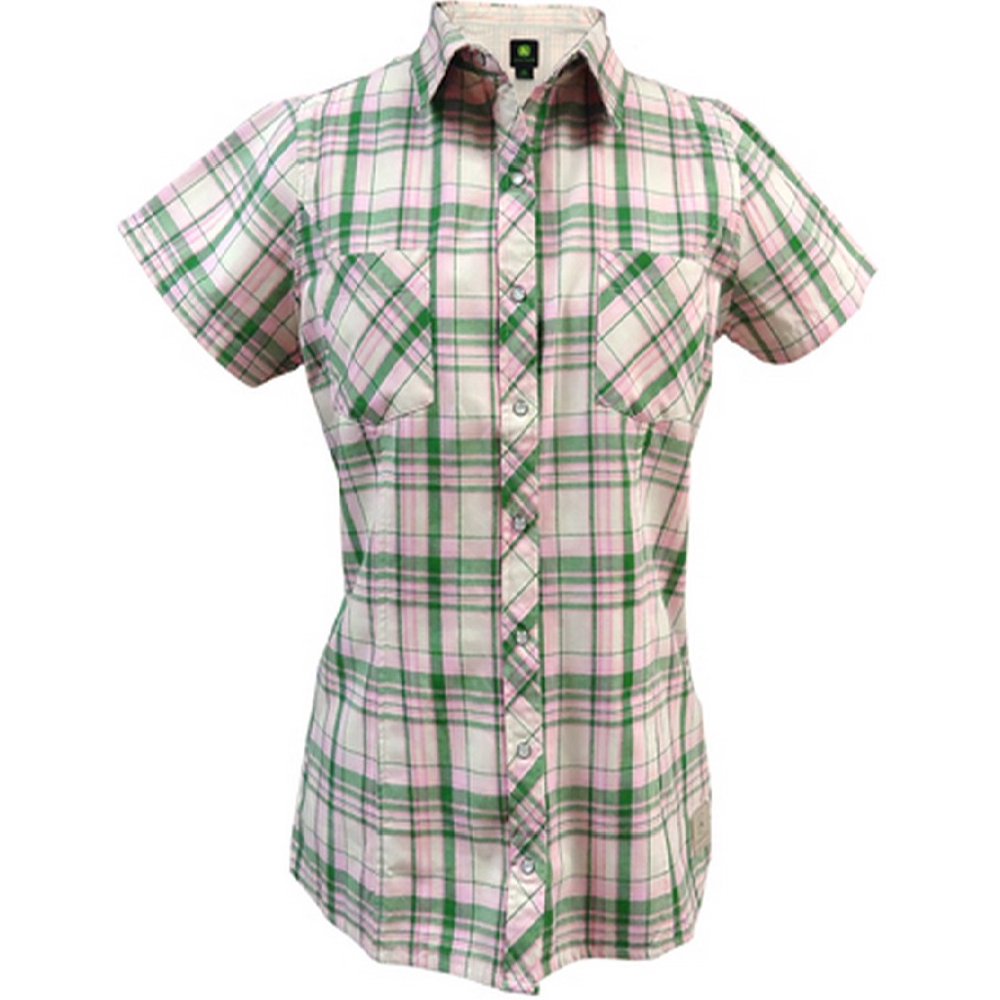 john deere button shirt