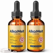 (2 Pack) AlkaMelt Drops – Natural Daily Liquid Formula Designed to Align with Fitness Goals, Support an Active Lifestyle & Body Balance | Just a Few Drops for a Fit-Focused Routine (60 Servings)