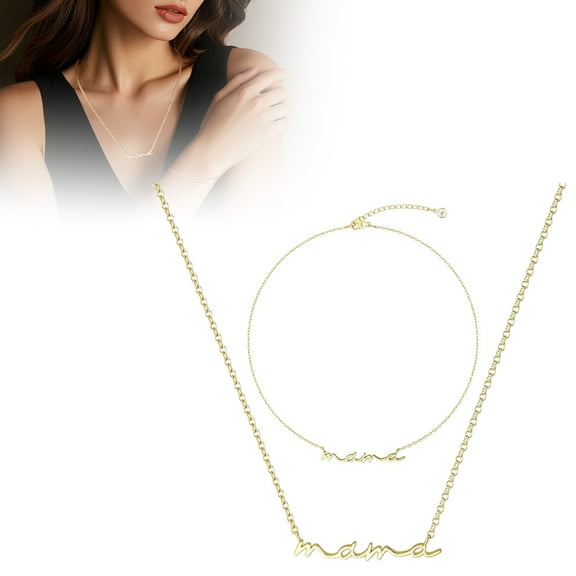 Mama Necklace for Women Mama Pendant Necklace Gifts for New Mom, Mom To Be Necklace Gift for First Mother's Day Mom's Birthday Expecting Mom Gifts