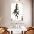 thumbnail image 3 of Elephant Stock Rustic Black Stallion I Wall Art - Vertical Multi Panel Canvas - Living Room Wall Decor - Animal Multi Panel - Black And Gray Decor By Ethan Harper - 32" x 50", 3 of 8