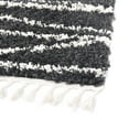 thumbnail image 4 of Rugs.com Serenity Shag Collection Rug – 10' x 14' Black And White Shag Rug Perfect For Living Rooms, Large Dining Rooms, Open Floorplans, 4 of 6