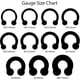 thumbnail image 2 of 2pc Horseshoe Circular Barbell | Surgical Steel | 00g 0g 2g 4g 6g 8g 10g 12g 14g 16g 18g yu, 2 of 5