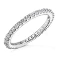 thumbnail image 2 of 925 Sterling Silver Ring 2mm Stackable Eternity Women's Wedding Engagement Accent Band Cz, 2 of 4