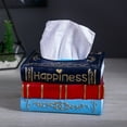 thumbnail image 2 of Vintage Resin Books Model Tissue Box Napkin Holder Paper Case Home Decor(G202), 2 of 8