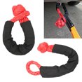 thumbnail image 1 of Soft Shackles, 2Pcs Synthetic Road Recovery Rope Shackle With Sleeves, For Sailing SUV ATV Truck , 77161 Lbs Breaking Strength, 1 of 8