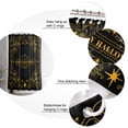 thumbnail image 6 of Happy halloween Yellow Star Moon Skull Black Background Shower Curtain Set ，Waterproof Fabric Shower Curtains Shower Curtains for Bathroom,Bathroom Decor 60"x72", 6 of 6