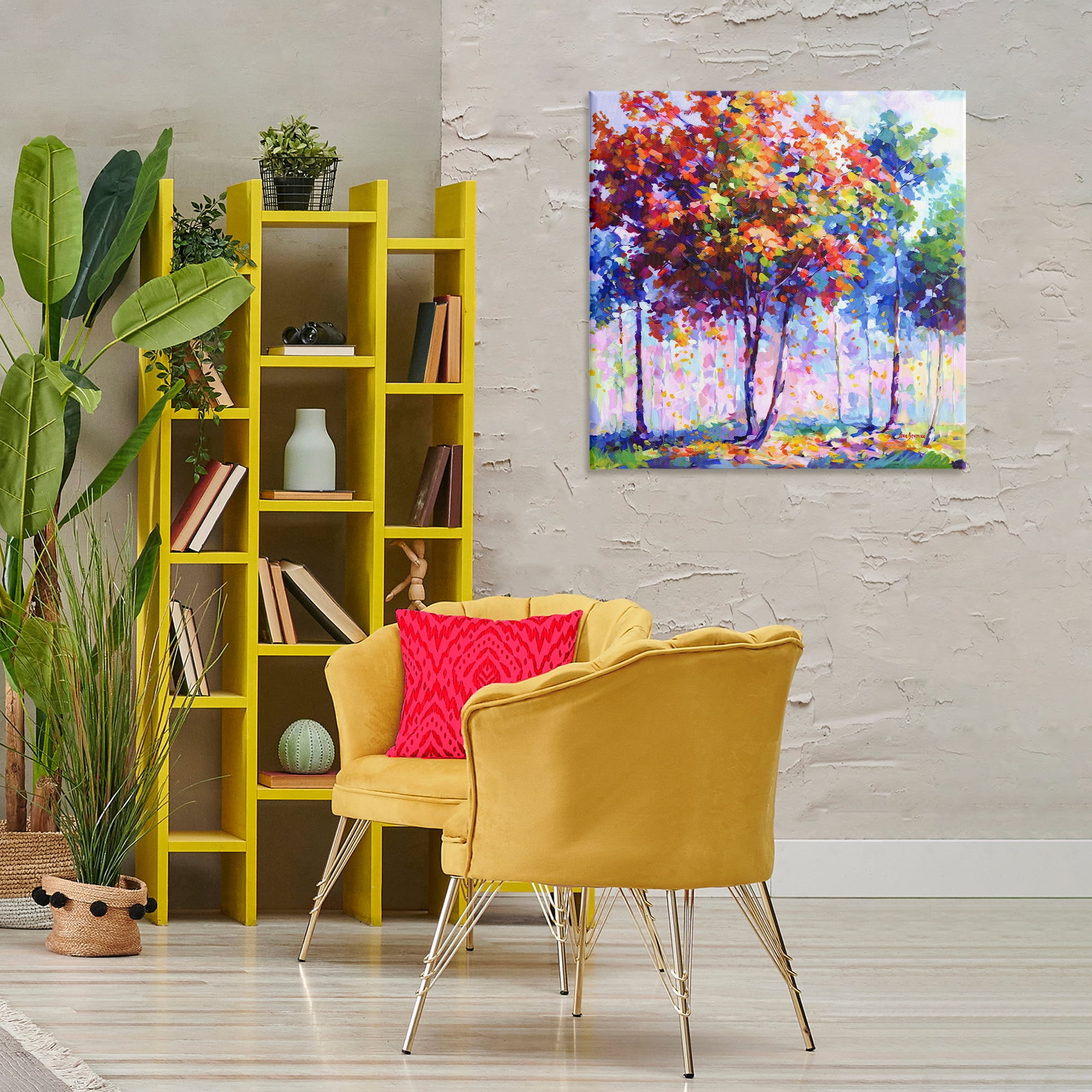 Stupell Industries Shades Of Solitude Landscape & Nature Painting Wrapped Canvas Art Print Wall Art, 30 x 30