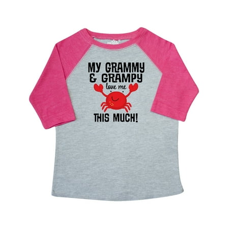 

Inktastic My Grammy and Grampy Love Me Outfit Gift Toddler Boy or Toddler Girl T-Shirt