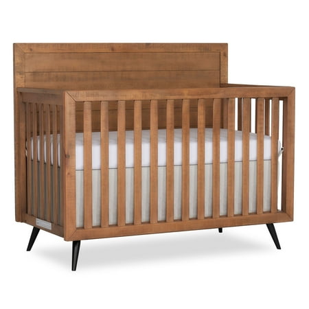 UPC: 0811048036599 | Evolur Stilnovo Mid Century 4-in-1 Convertible Crib Sugarcane
