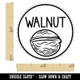 thumbnail image 2 of Walnut Text with Image Flavor Scent Self-Inking Rubber Stamp Ink Stamper - Red Ink - Mini 1/2 Inch, 2 of 7