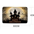 thumbnail image 4 of Franela estampada, decoración de Halloween para puerta de entrada de bienvenida a casa Manta, Felpudo antideslizante para exteriores, alfombra absorbente para baño, 40 60 cm, 4 of 5