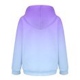 thumbnail image 5 of ManxiVoo Oversized Gradient Print Hooded Sweatshirt Women Casual Loose Long Sleeve Pullover with Pockets Fashion Tops L Size Purple, 5 of 9