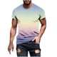thumbnail image 2 of Tops para hombre, blusas y camisas de manga corta con cuello redondo para hombre, jersey informal de moda con estampado de cuello redondo para hombre, pantalones cortos deportivos para fitness, blusa, 2 of 5