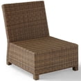thumbnail image 4 of Afuera Living Wicker Armless Patio Chair in Brown and Sand Finish, 4 of 7