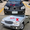 thumbnail image 3 of AMG Style Front Bumper Clear Fog Lights For Mercedes Benz W203 C32 C55 AMG, 3 of 5