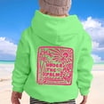 thumbnail image 6 of RTKFRFLM Girls Casual Graphic Hoodie Long Sleeve Hooded Pullover Pullover Top Purple 10-11 Years, 6 of 7