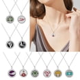 thumbnail image 3 of Osdhezcn Stylish Trees Of Life Scent Necklace Scented Locket Necklace With Replaceable Pads Stainless Steel Neck Chain, 3 of 12
