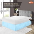 thumbnail image 2 of SGI Bedding 10 Inch Pleated Bed Skirt | Microfiber Bed Skirt | Fade Resistant, Wrinkle Free, Anti-static, Decorative, Extra Storage Space, Clutter-Free | King, Light Blue, 2 of 8