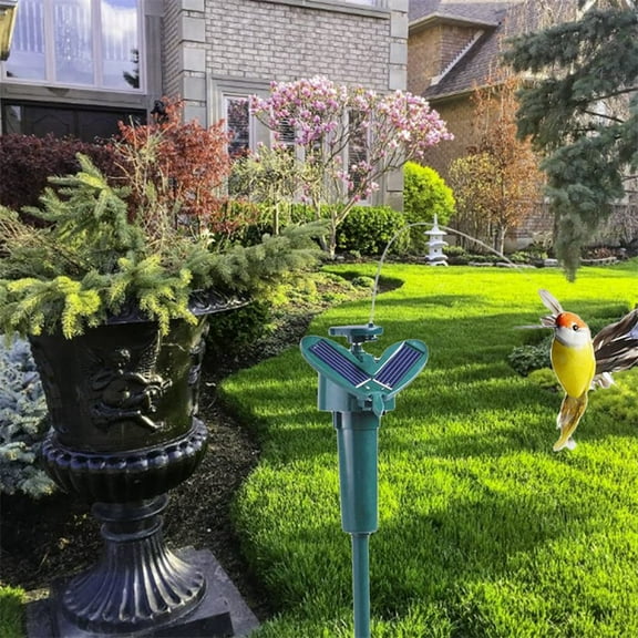 Solar Powered Flying Bird, Solar or Battery Powered Realistic Birds Garden Decor for Outdoor, Yard