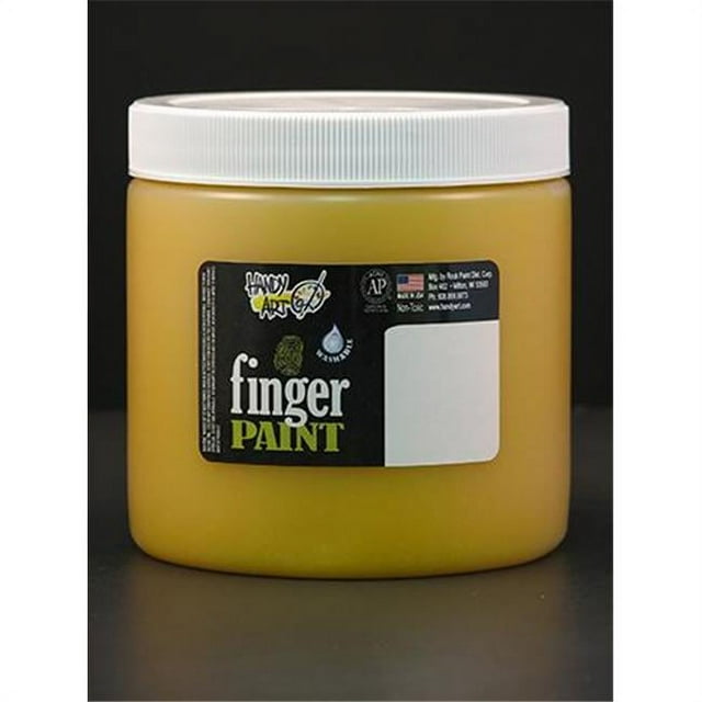 Handy Art RPC241010 Handy Art Jaune 16Oz Peinture pour Doigts Lavable