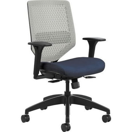 The Hon HONSVR1AILC90TK Solve Seating Titanium Mid-Back Task Chair, Midnight