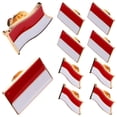 thumbnail image 3 of BRIGHTFUFU 6 uds insignia de la bandera de Indonesia Pin de la bandera de Indonesia insignias bandera insignia patriótica de Metal, 3 of 7