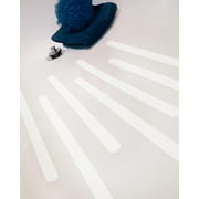White Tushies & Toes Anti Slip Shower Treads, 14 1/2-Inch, Set of 8