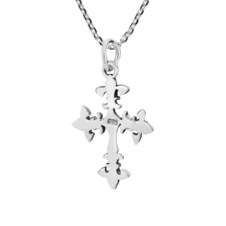 Ornate Cross Pendant Adult Silver Ornate Cross Pendant Adult Silver