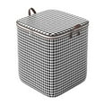 thumbnail image 1 of xiaxaixu Fabric Storage Boxes with Lids Houndstooth Clothes Quilt Bins Container Organizers with Handle for Bedroom Closet, 1 of 8