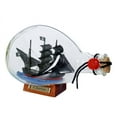 thumbnail image 6 of Hampton Nautical John Halsey's Charles Pirate Ship in a Glass Bottle 7" - Pirate Decor - Wood Sh, 6 of 6