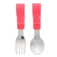 thumbnail image 1 of MasteelfCA 1 Set 2pcs Stainless Steel Spoon and Fork Baby Dinning Training Tableware Set, 1 of 7