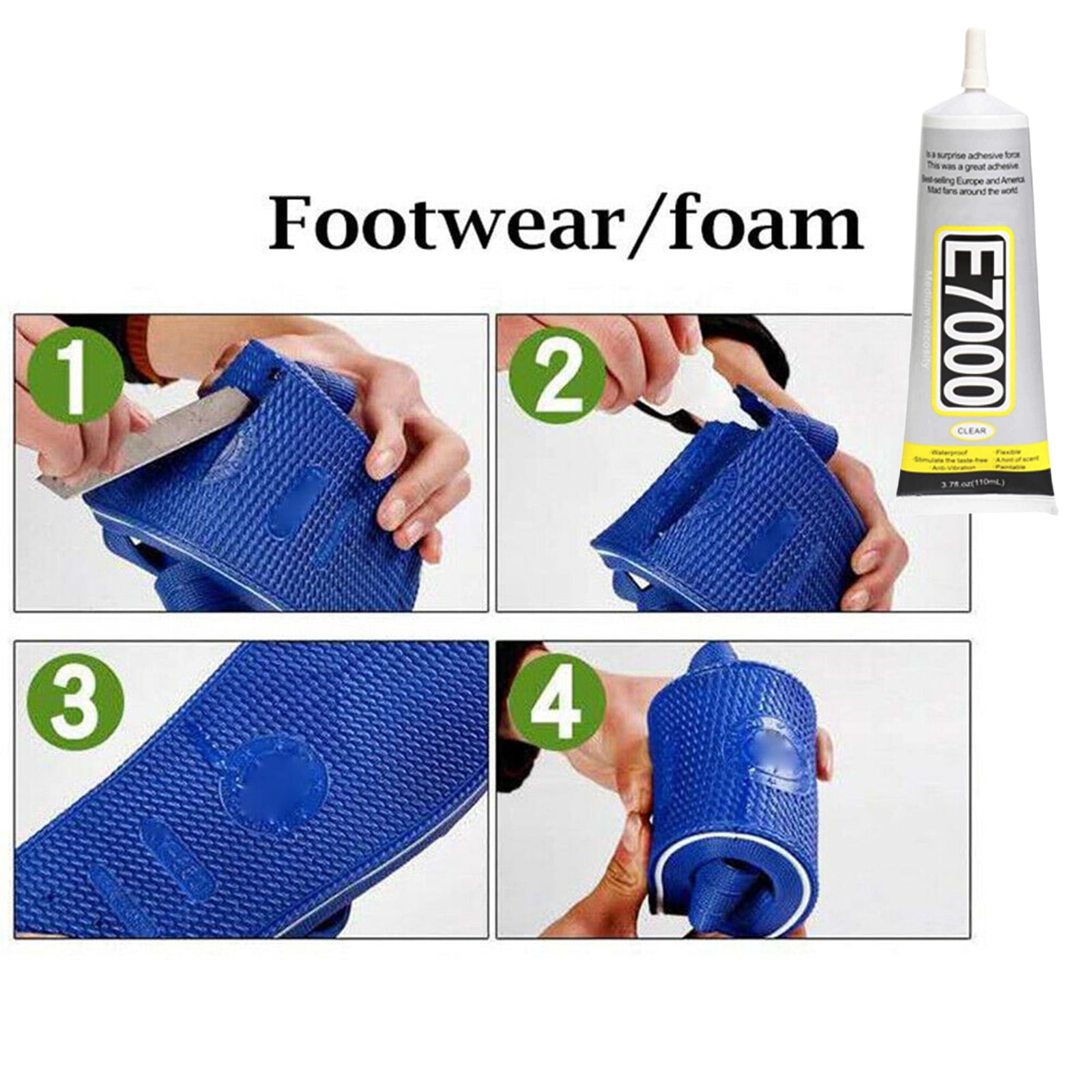 Diy Craft Multi-Purpose Waterproof Adhesive, E7000 Needle Type Glue, Jewelry, Phone Screen, Wood, Metal, Glass, Plastic, 110ml