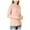 Pink, variant on Womens Ivory Cut Out Turtle Neck Long Sleeve Sweater S