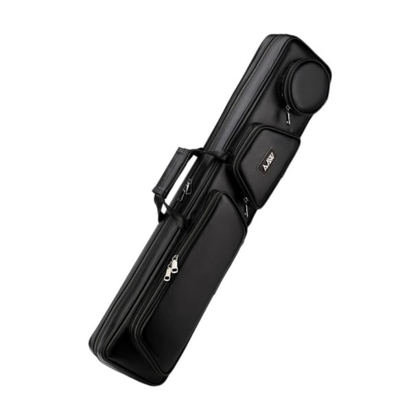 Estuche para tacos de billar con correas de hombro ajustables y bolsa de almacenamiento portátil para tacos de billar Negro