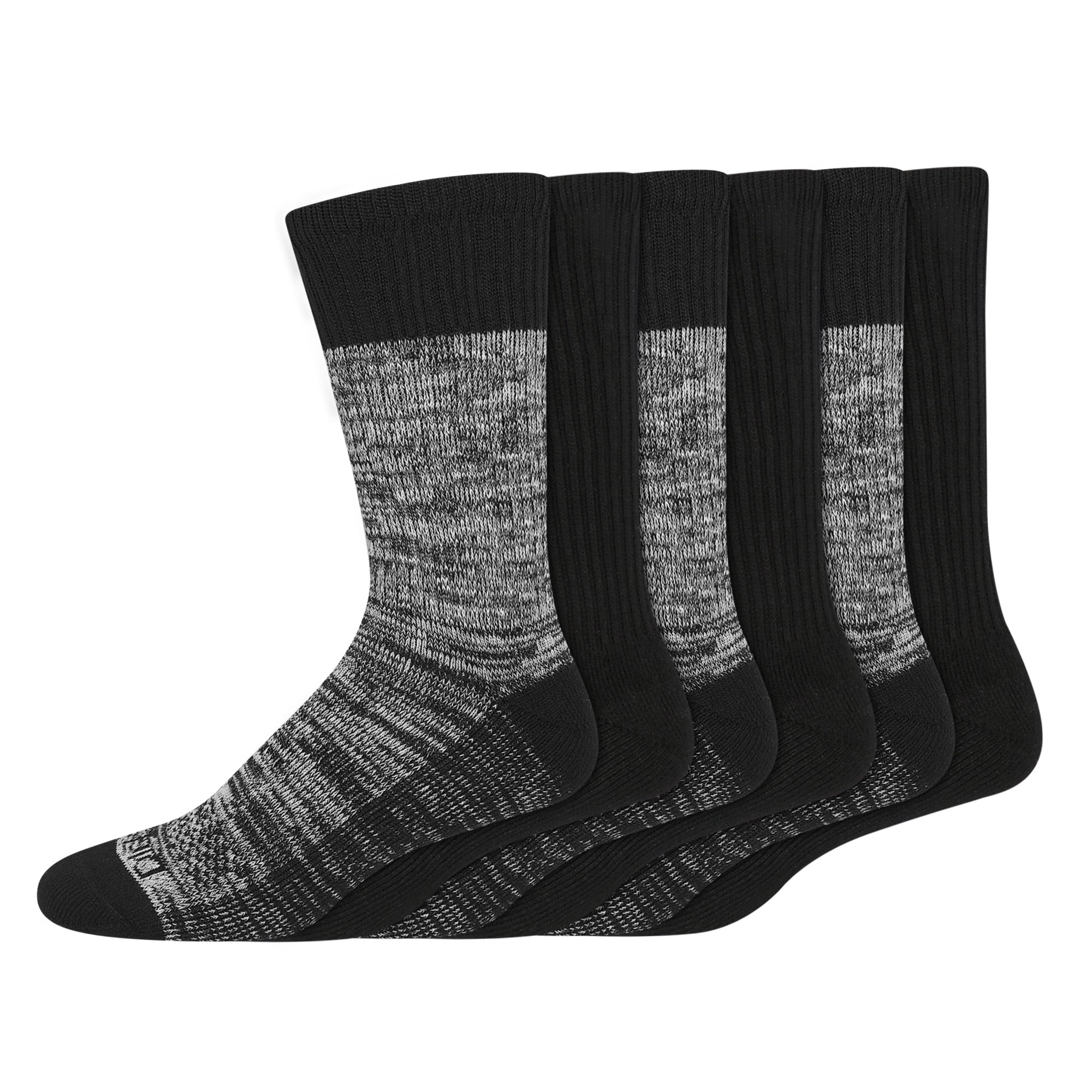 Genuine Dickies Men's Dri-Tech Crew Socks, 6-Pack, Sizes 6-15