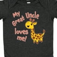 thumbnail image 4 of Inktastic My Great Uncle Loves Me- Cute Giraffe Boys or Girls Baby Bodysuit, 4 of 5