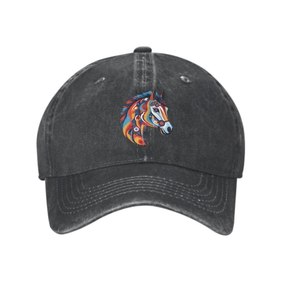Cartoon Horses Baseball Caps for Men Women Adjustable Casual Trucker Hats for Fishing Outdoor Activities Fashion Hats
