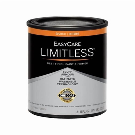 True Value 107167 1 qt. EasyCare Limitless Interior Eggshell Paint & Primer Neutral Base