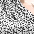 thumbnail image 4 of Paw Prints and Bones Blanket,Comfortable Soft Flannel Throw Blanket,All Season,Warm Lightweight Blankets for Sofa Bed Couch Living Room Chair,50"x60", 4 of 4
