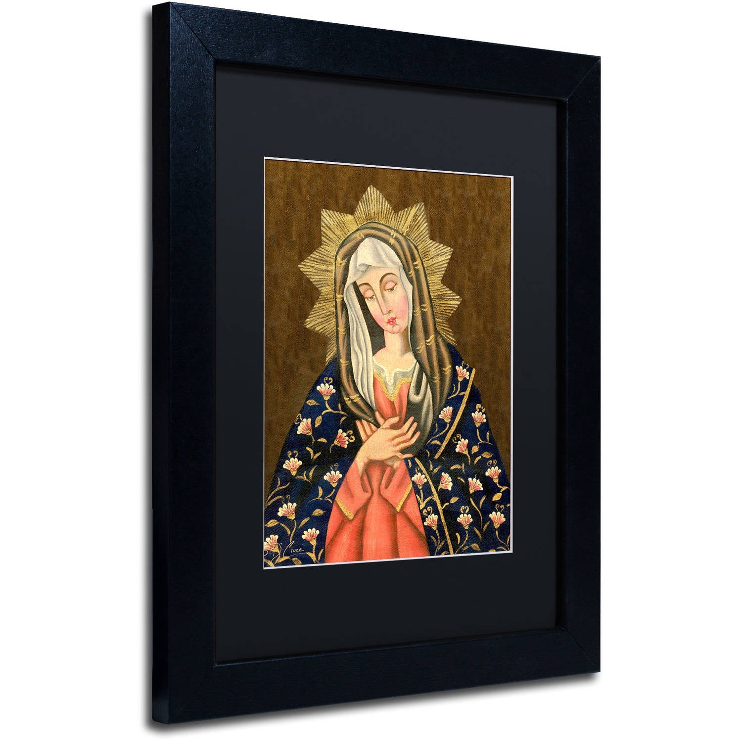 Trademark Fine Art "The Virgin II" Canvas Art by Masters Fine Art, Black Matte, Black Frame